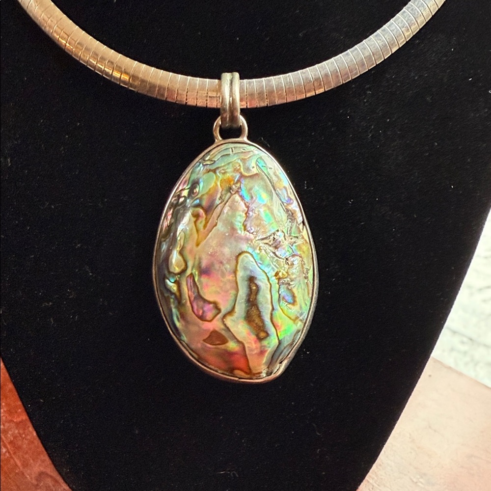 Abalone/Mother of Pearl SS Pendant